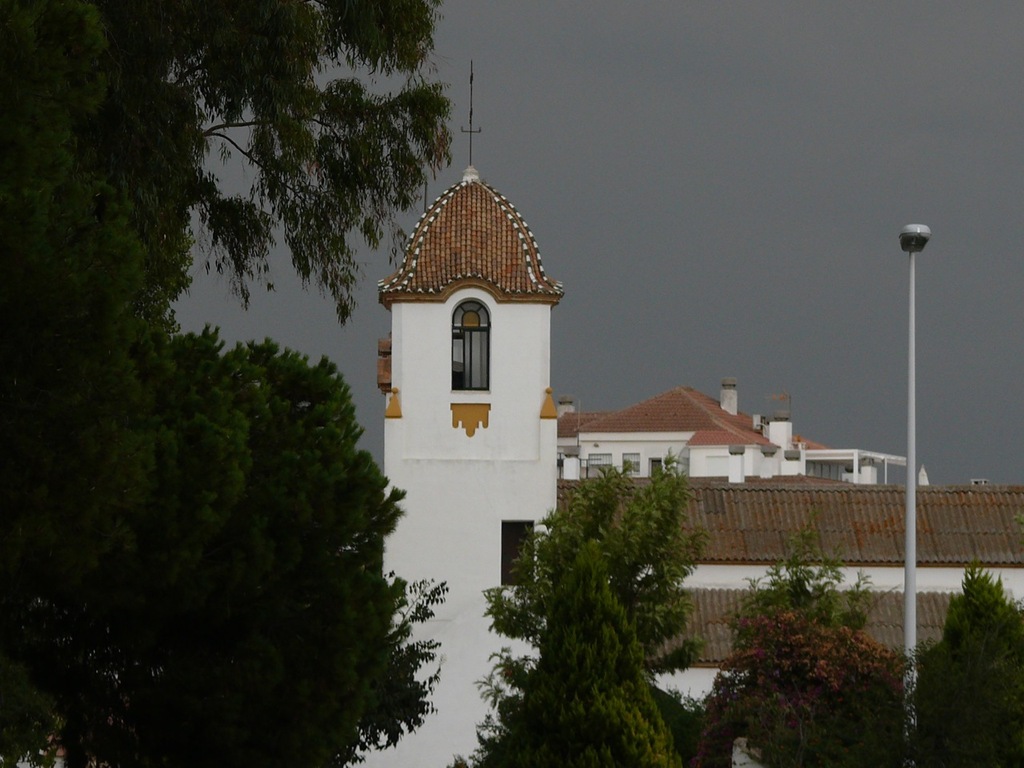view of the church from my window to the flat