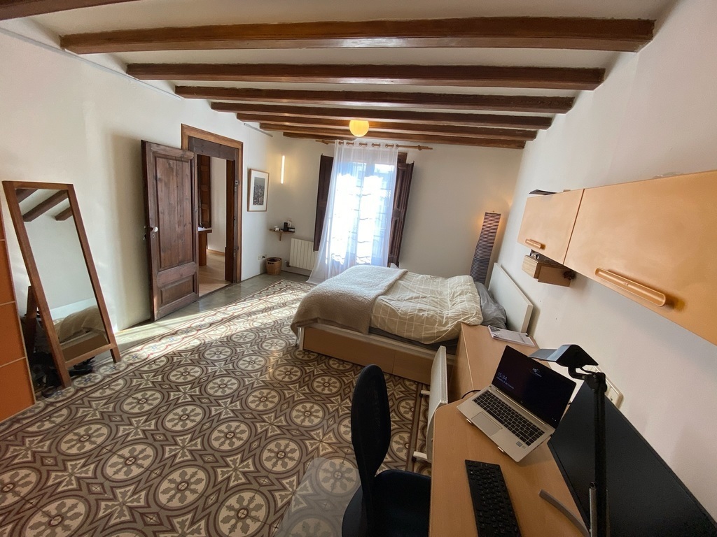 (Downstairs) Bedroom 1, with balcony and working space - 3/3