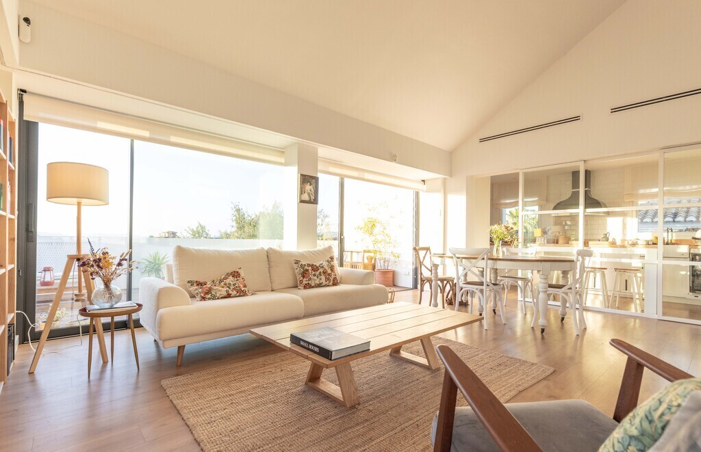 Living Room and kitchen at the back