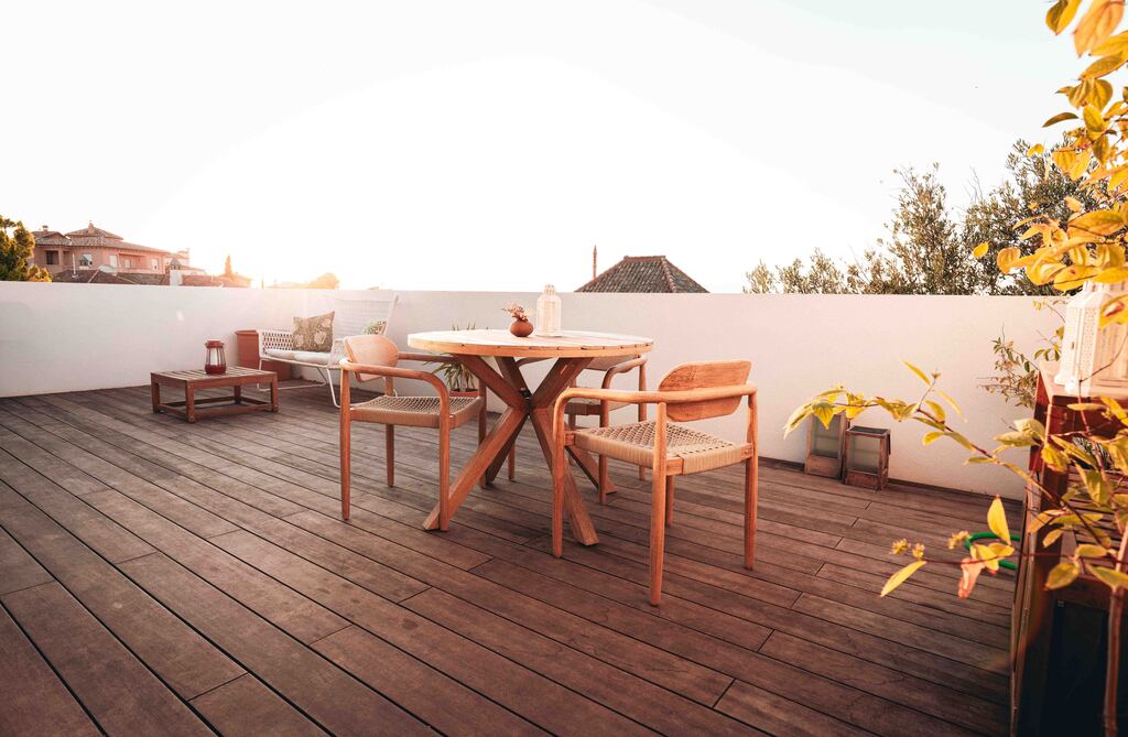 Sunset at the main terrace