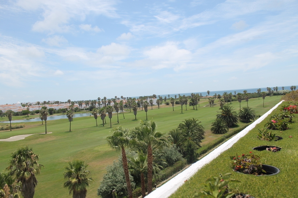 the golf course and the sea from our balcony