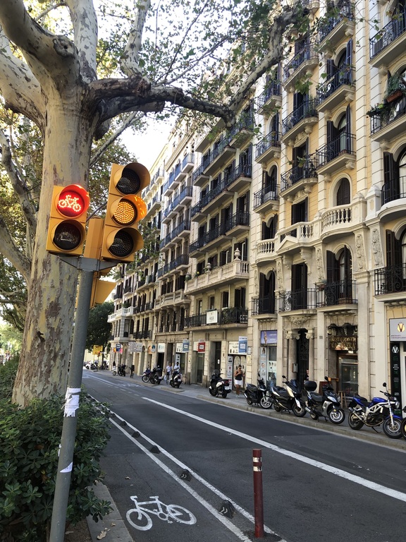 just in front of our apartment...