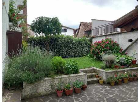 Flowerbed and garden