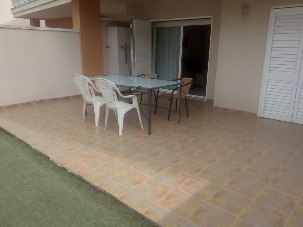 Terrace with small garden