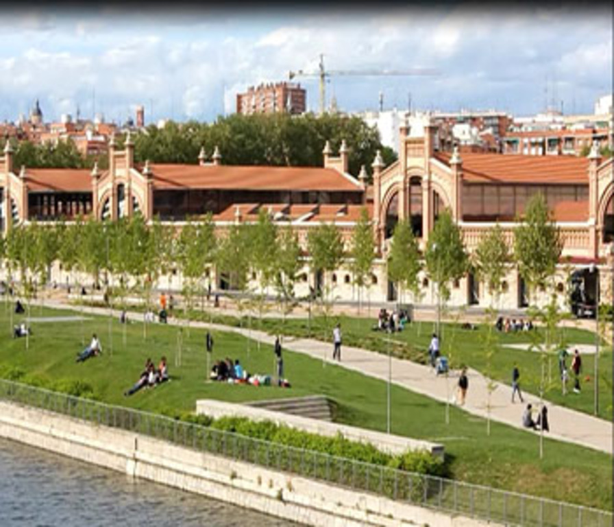 Matadero area (to one side of Madrid Río)