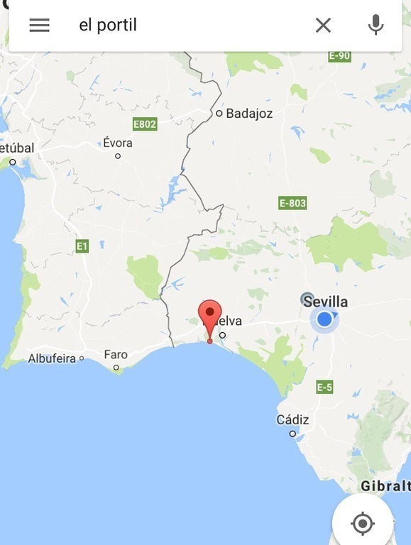 House location in Spain map