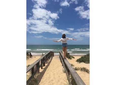 This is one of the beaches around the house (Enebrales)