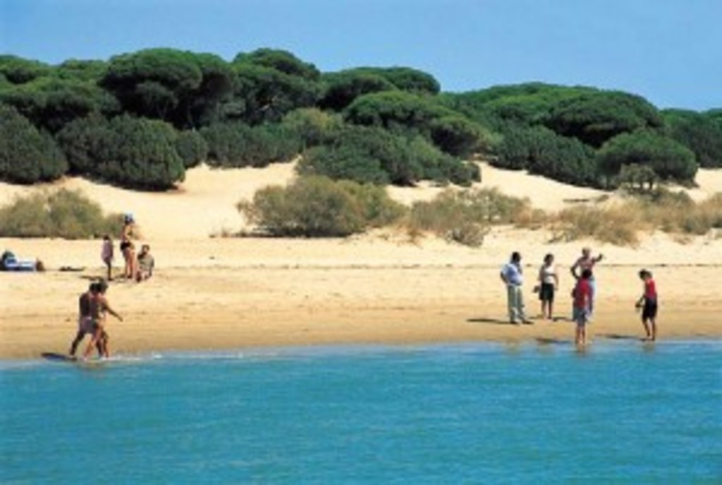 Protected beach  in natural park  3 min from town