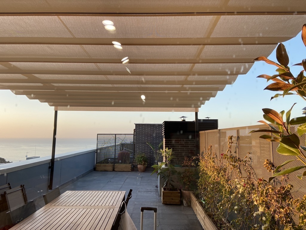 Terrace in the morning 