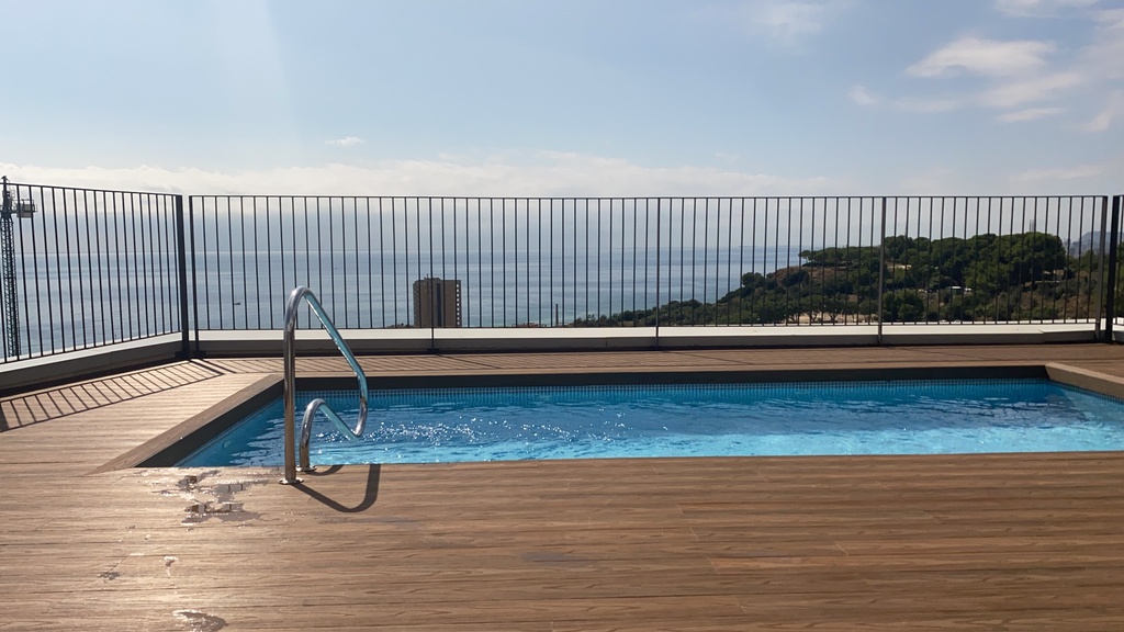 Small community Swimming pool in the roof.