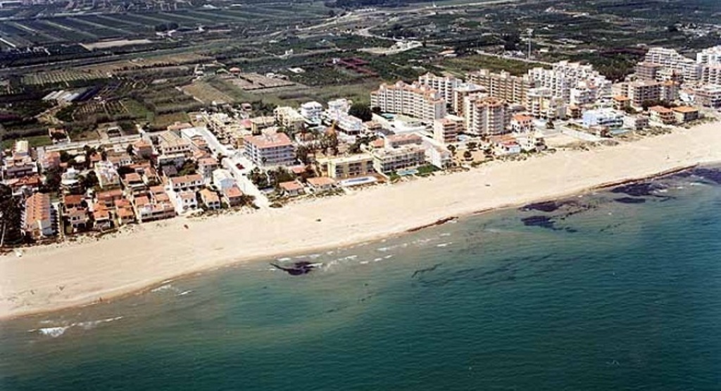 Aerial view of the beach