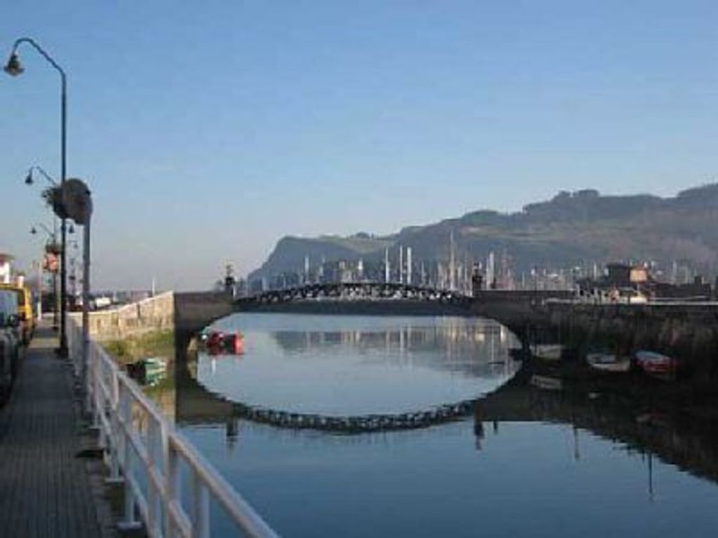 This bridge takes you into town