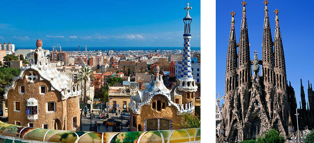 Park Güell and Sagrada Família are a stone's throw from our home