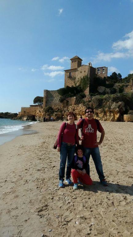 Tamarit at a walking distance (and our family when our daughter was 9)