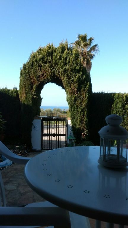 Garden and porch sea view