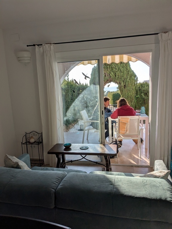 living area (entrance & sea view)