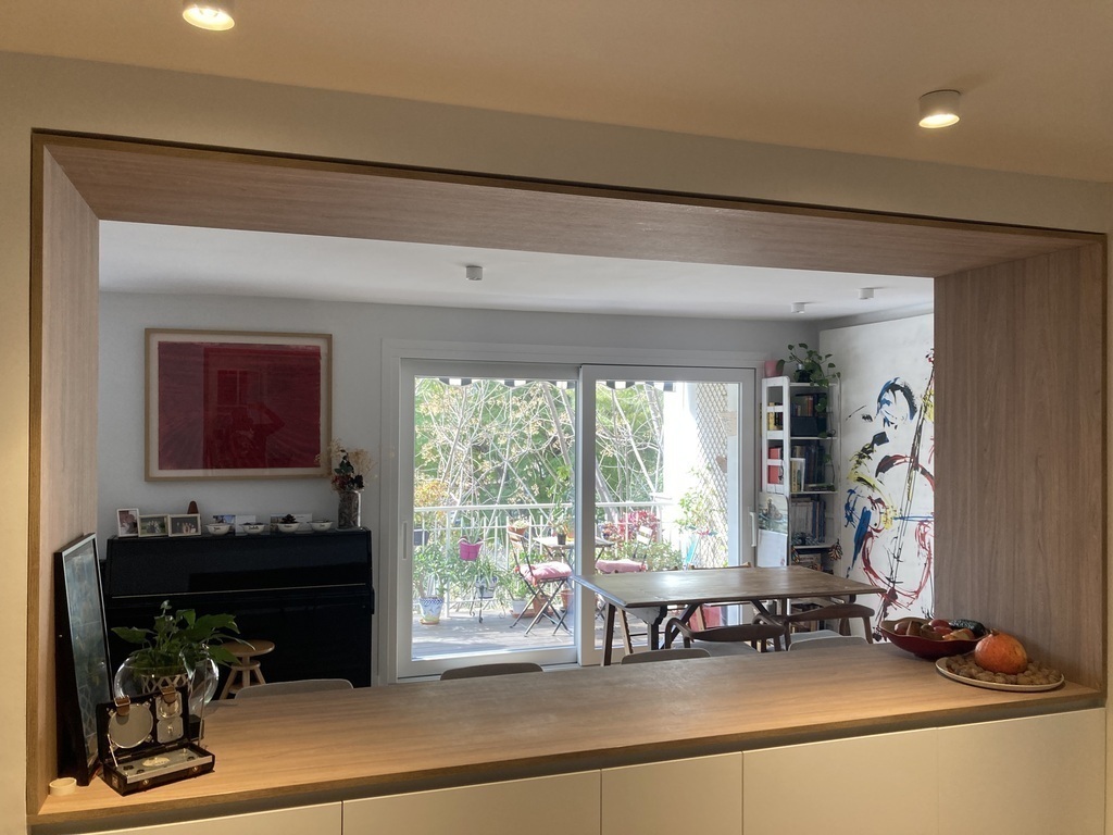 Gap from the kitchen