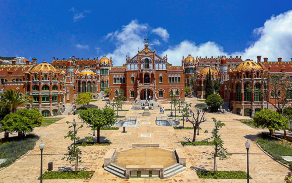 Art Nouveau Site "Hospital de Sant Pau" is in front of our house! Formerly a hospital, now it is open for visits.