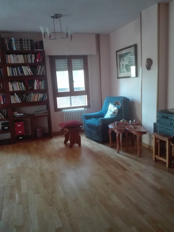 Zona de lectura en el salón
