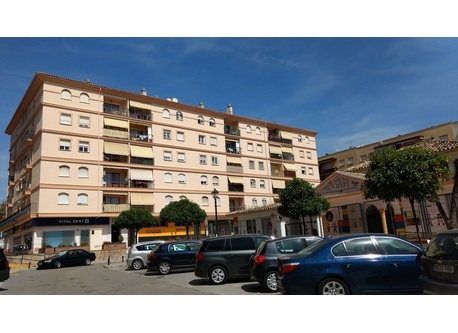 Our building, view from the park