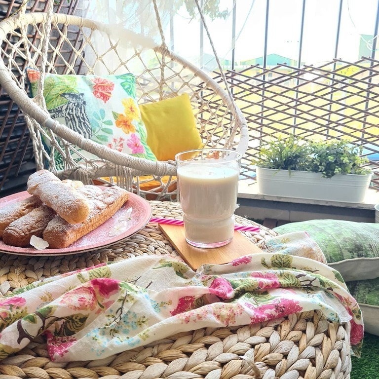 Horchata with fartons made by Raquel