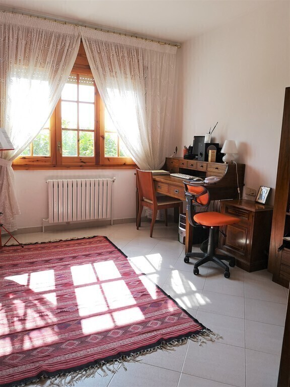 Donwstairs library and office