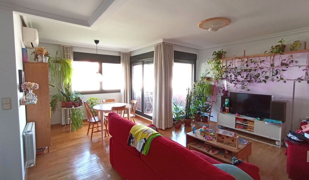 Kitchen - Living room. Also the terrace can be seen.