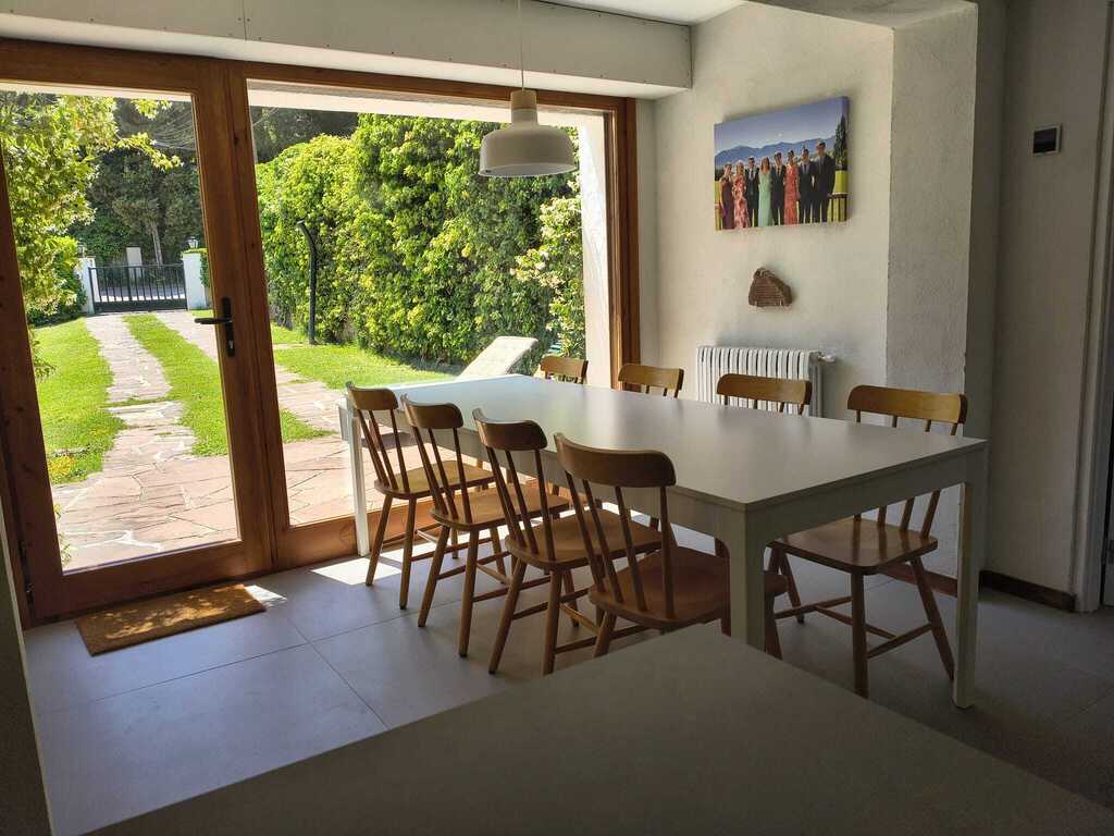 View to the garden from the kitchen table