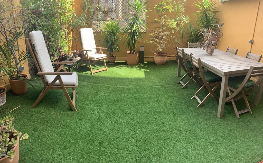 Our patio in Barcelona flat