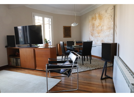 Living room and dining room