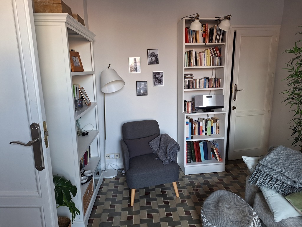 Reading corner in the living room
