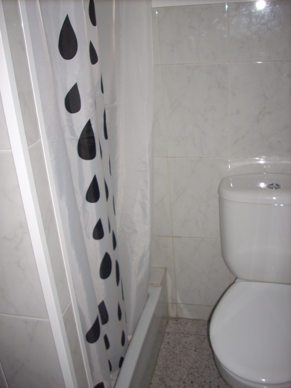 Second bathroom. Both bathrooms have showers, but only this one has a toilet.