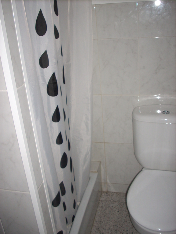 Second bathroom. Both bathrooms have showers, but only this one has a toilet.