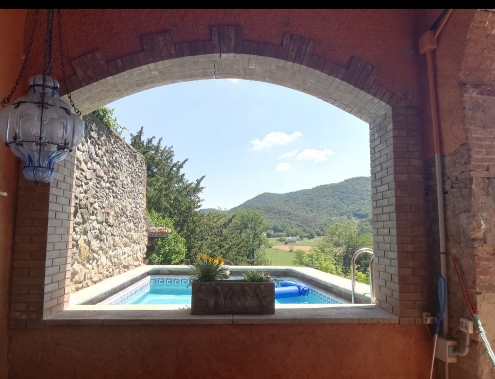 View over the pool