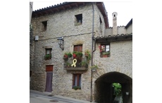 From the street, half of front of the house