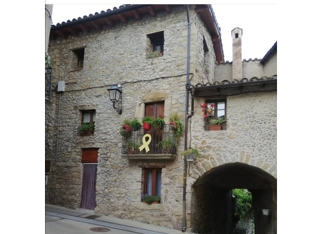 From the street, half of front of the house