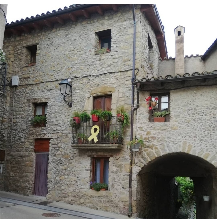 From the street, half of front of the house