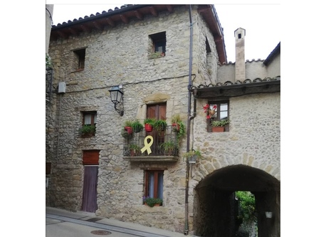 From the street, half of front of the house