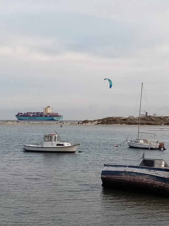 Walk from the beach to the river banks