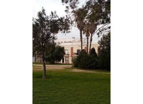 The house in Palmones. View from the park