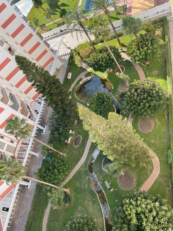 wiew of the private gardens