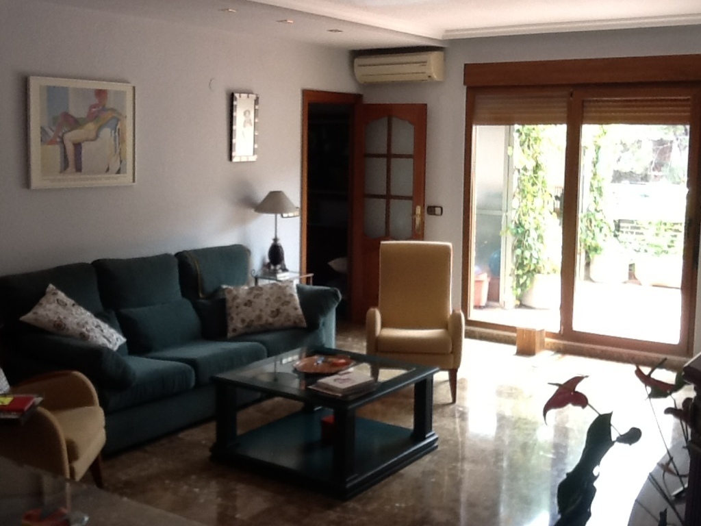 Jaén, ling room open to the terrace