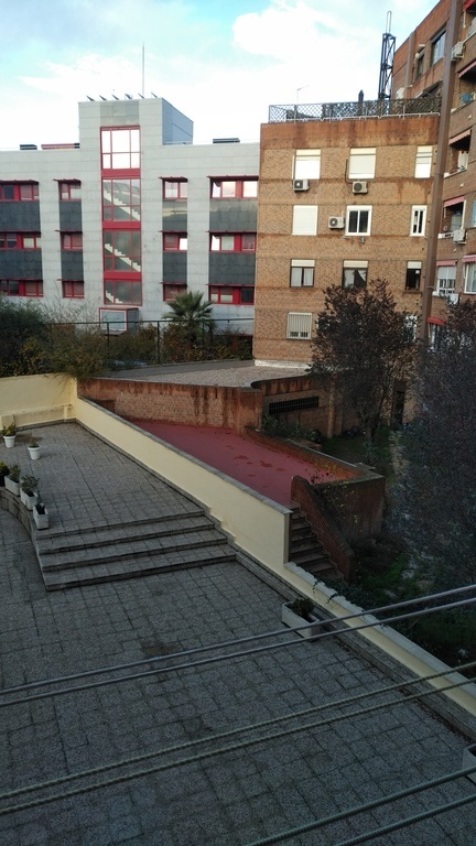 private yard, view from balcony