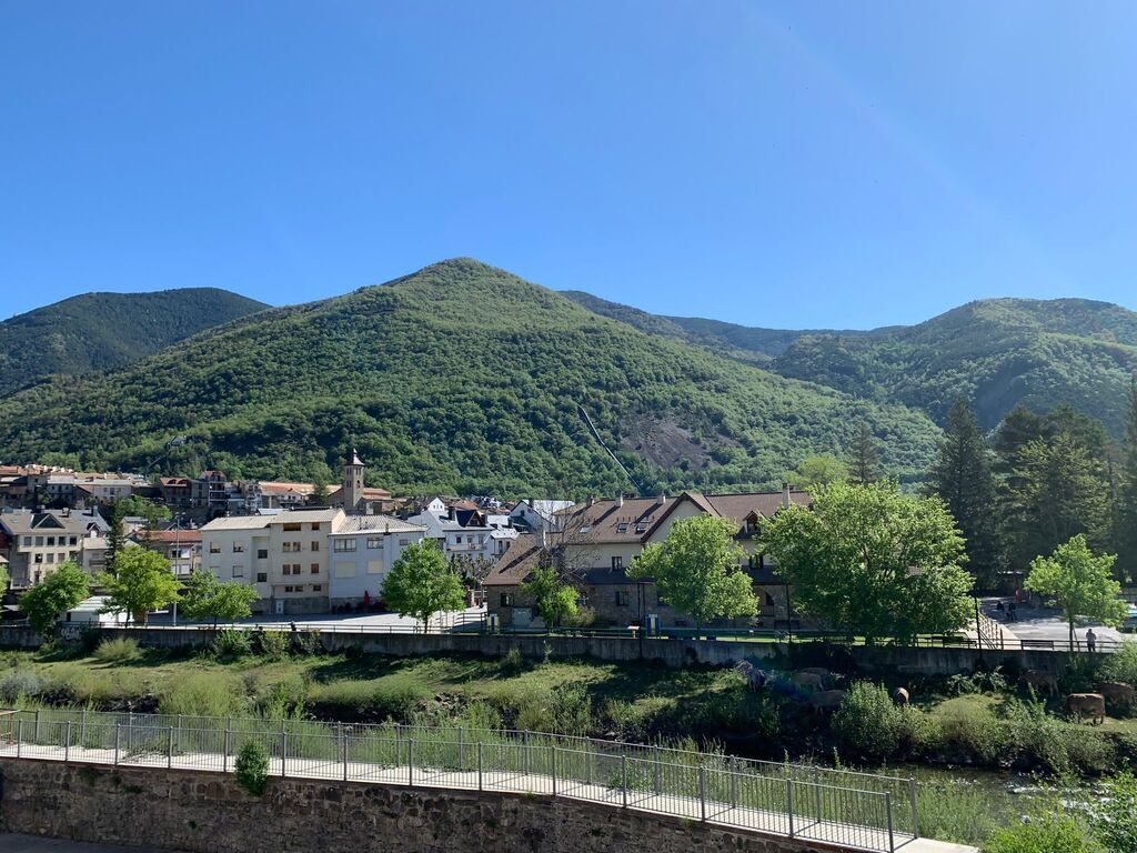 BIESCAS FROM OUR HOUSE WINDOW