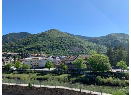 BIESCAS FROM OUR HOUSE WINDOW