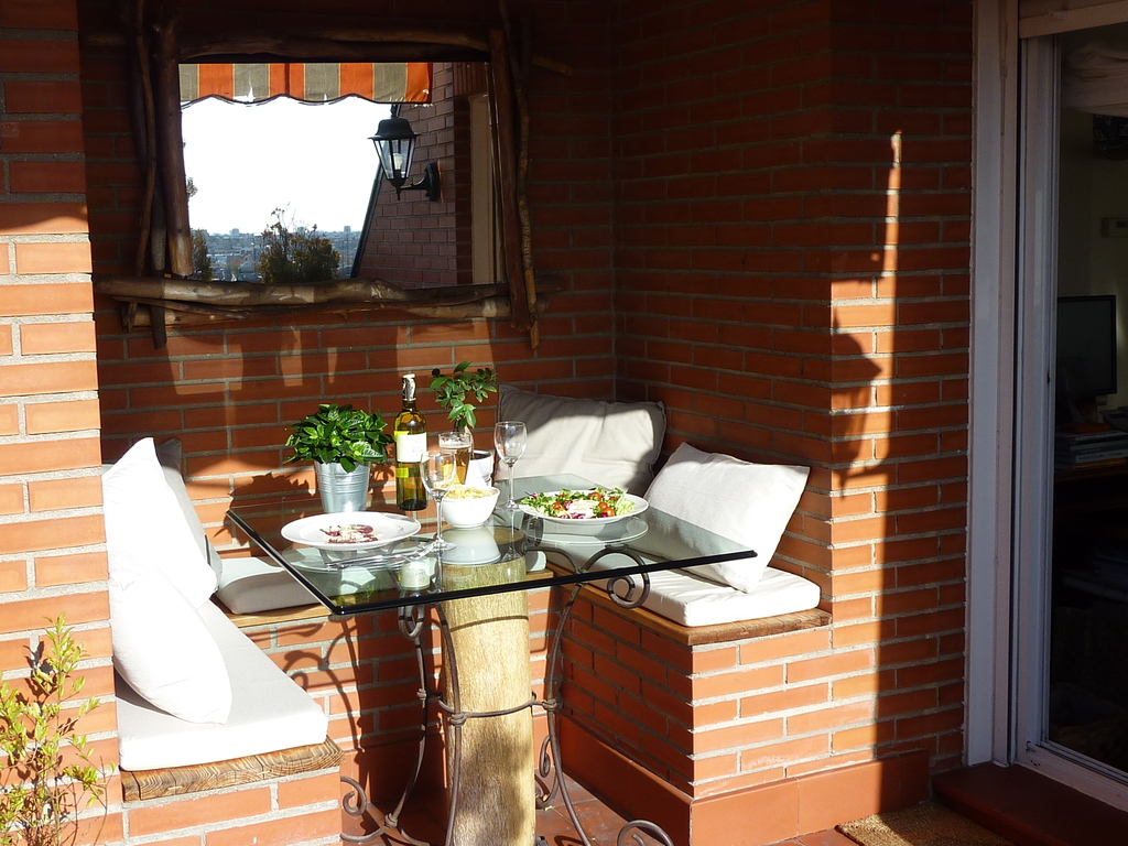 Eating corner in the terrace