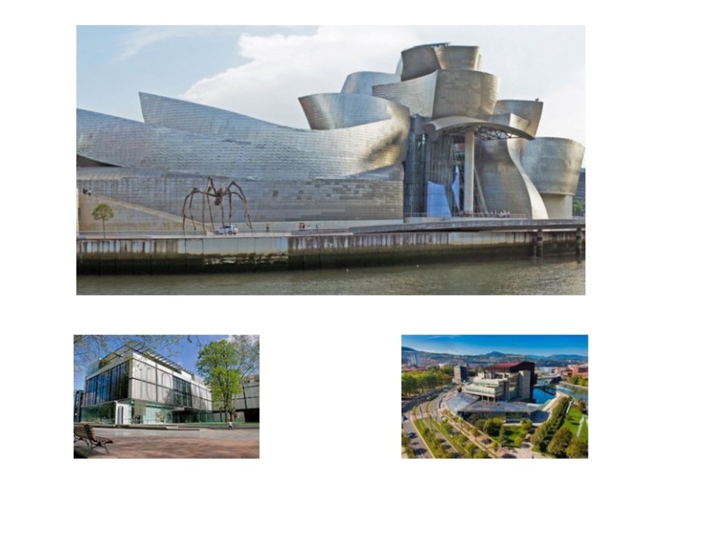 Guggenheim and Bellas Artes museums, 15' walk; Euskalduna Palace, 10' walk