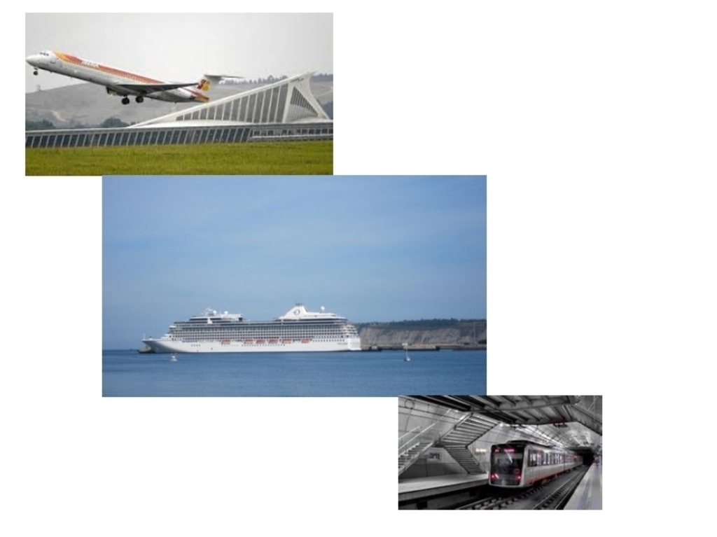 To our house: Airport and seaport, 20' by bus; Metro, 1' walk