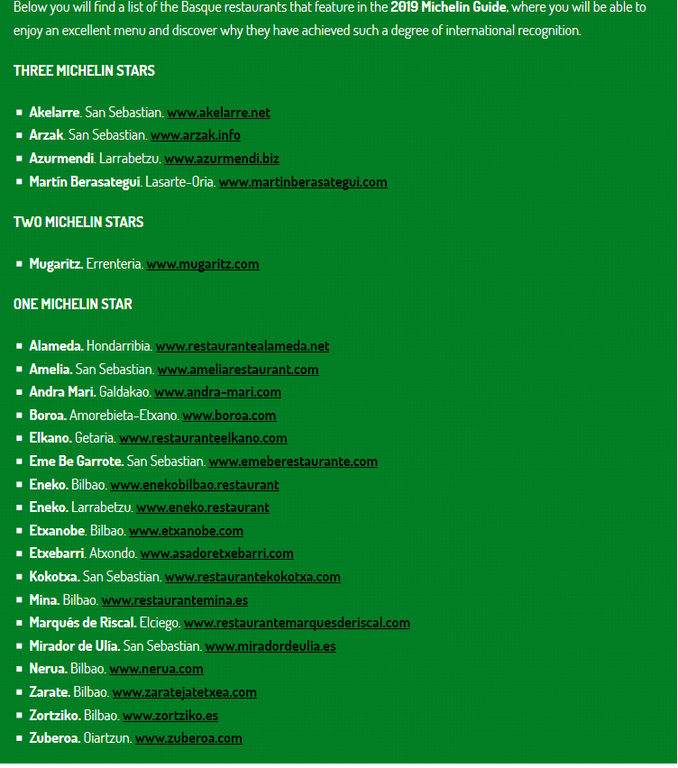 Many of them in Bilbao and the surroundings