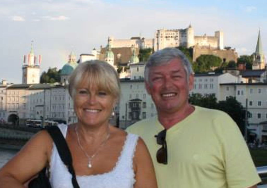 Marc and Ewa in hot weather